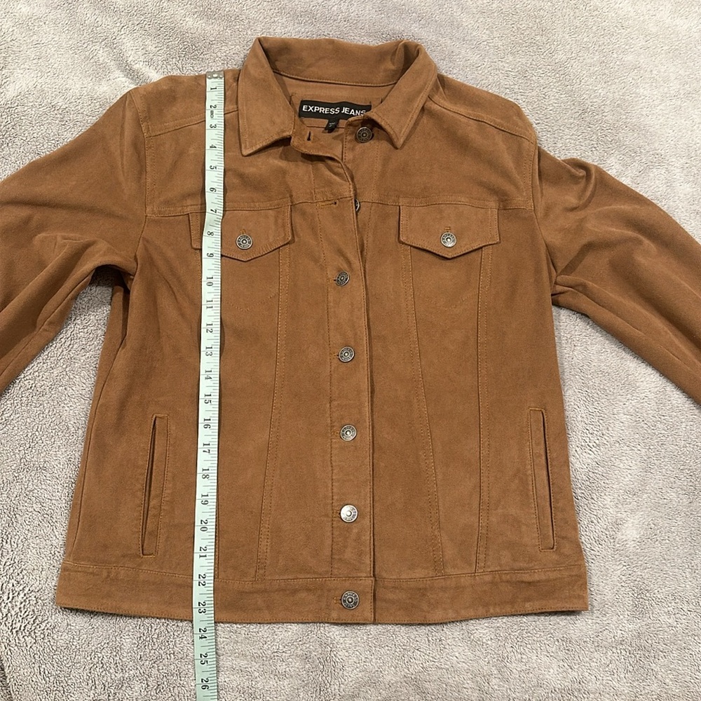 Express Jeans Faux Suede Jacket - Picture 7 of 9